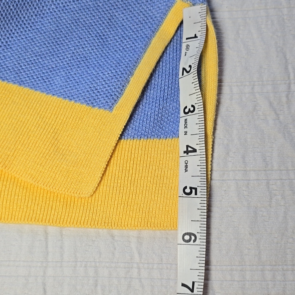 Burgess The" Bea "Seed Stitch Sweater | Blueberry Sunbeam - Size M - Picture 11 of 14